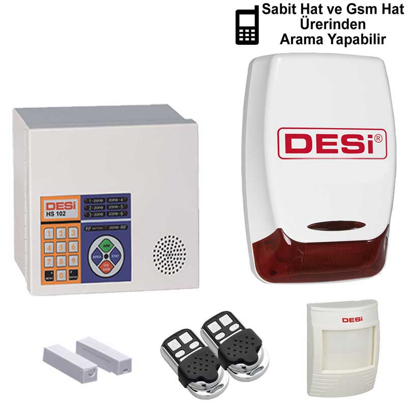 Desi HS 102 Metaline Wtgks Gsm Aramalı Alarm Sistemi